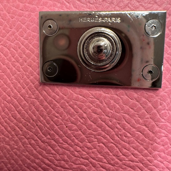 Hermes Bearn Pink Leather Card Holder Wallet - Picture 6 of 12